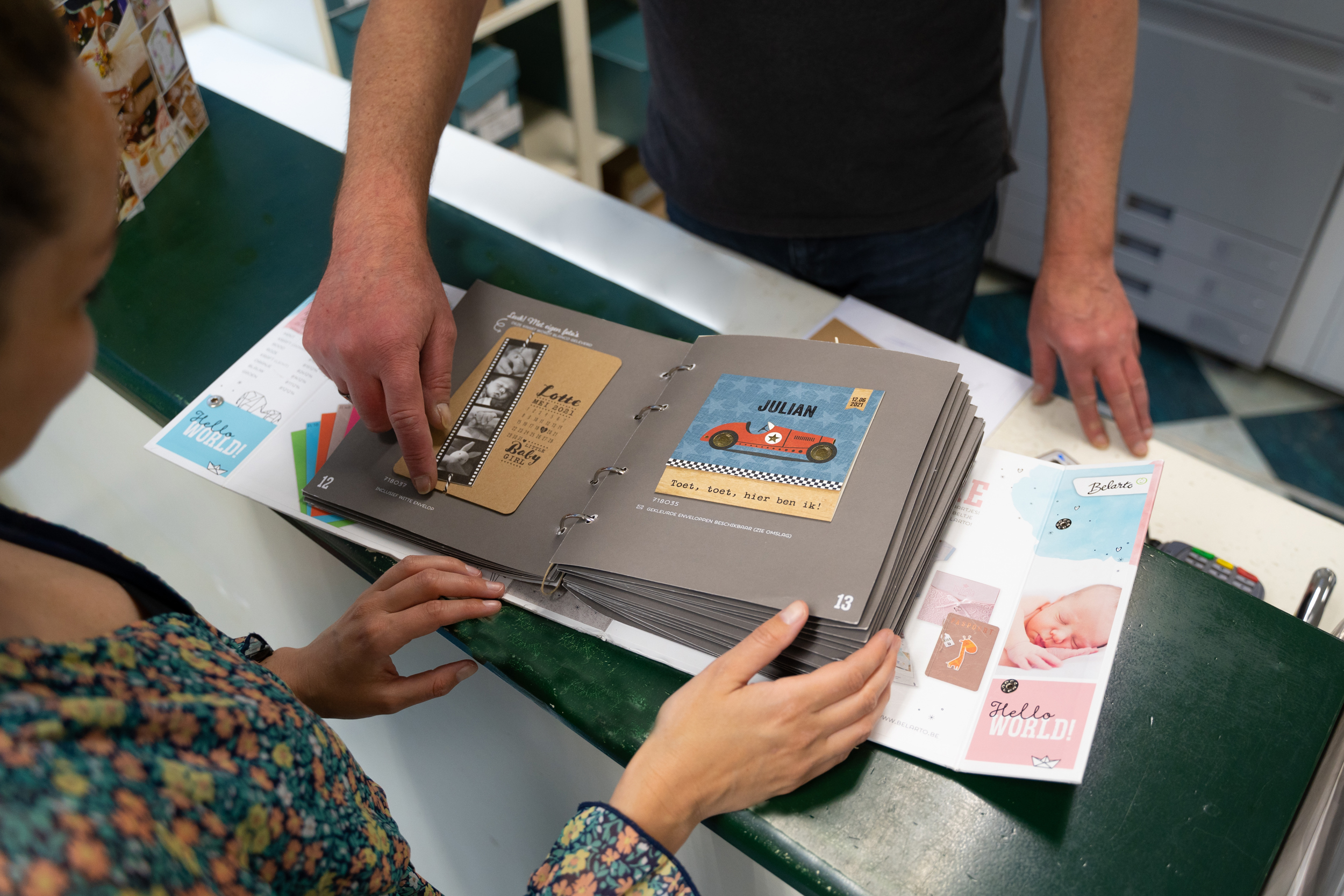 inspiratieboek geboortekaartjes drukken