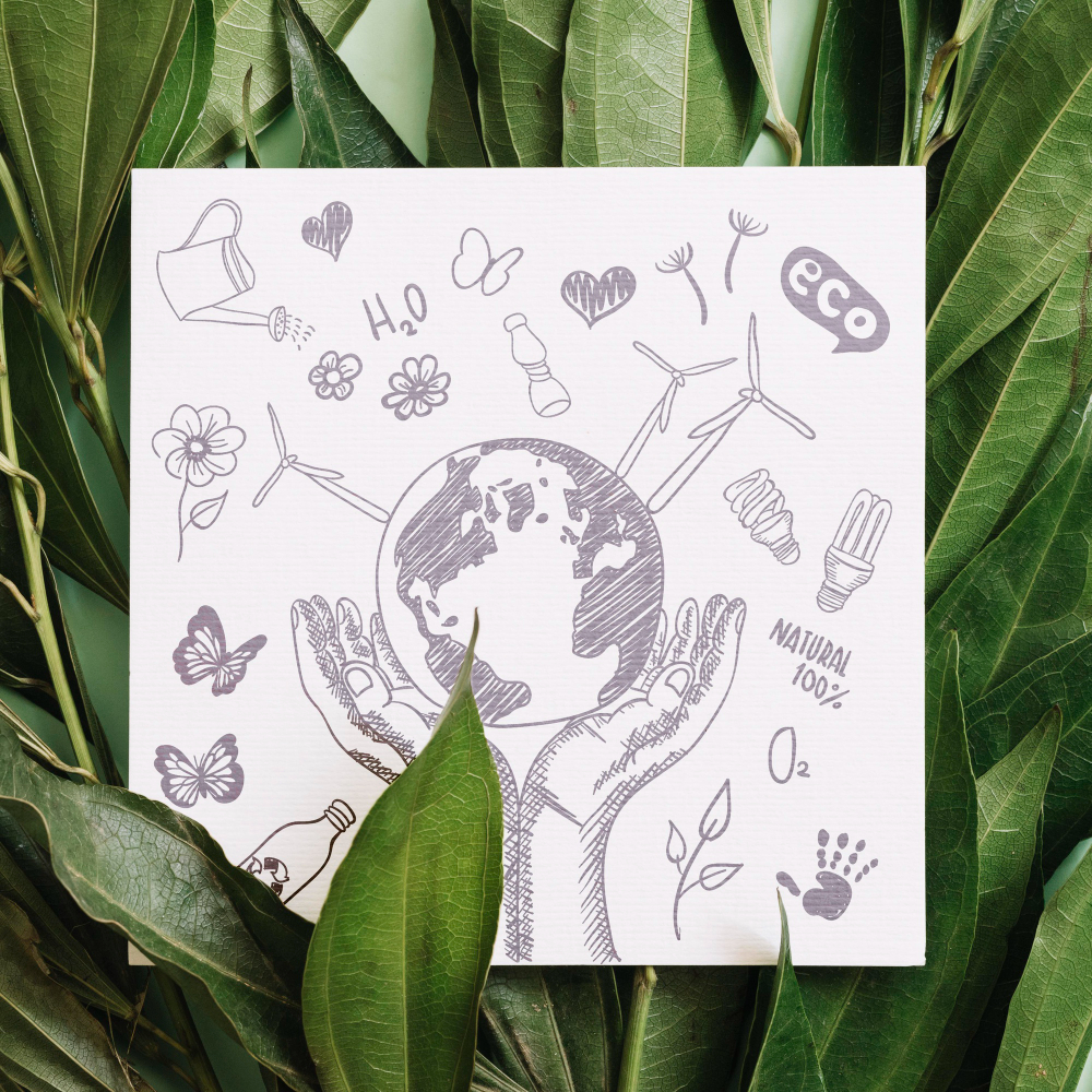 tekening van duurzaamheid